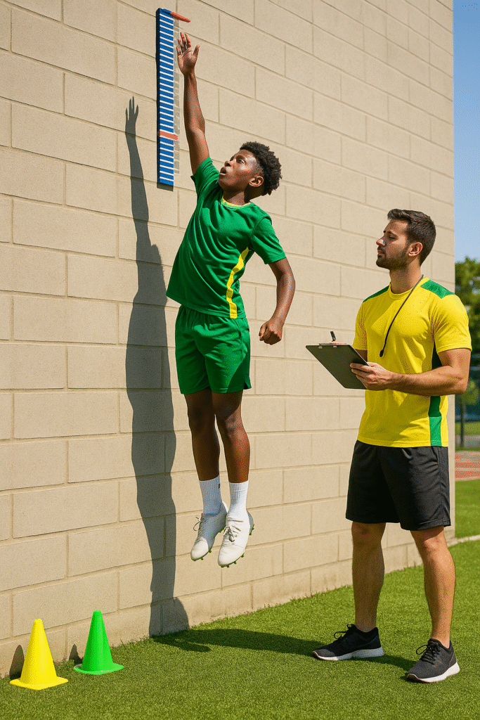 U15 Football Development Program – vertical-jump fitness test
