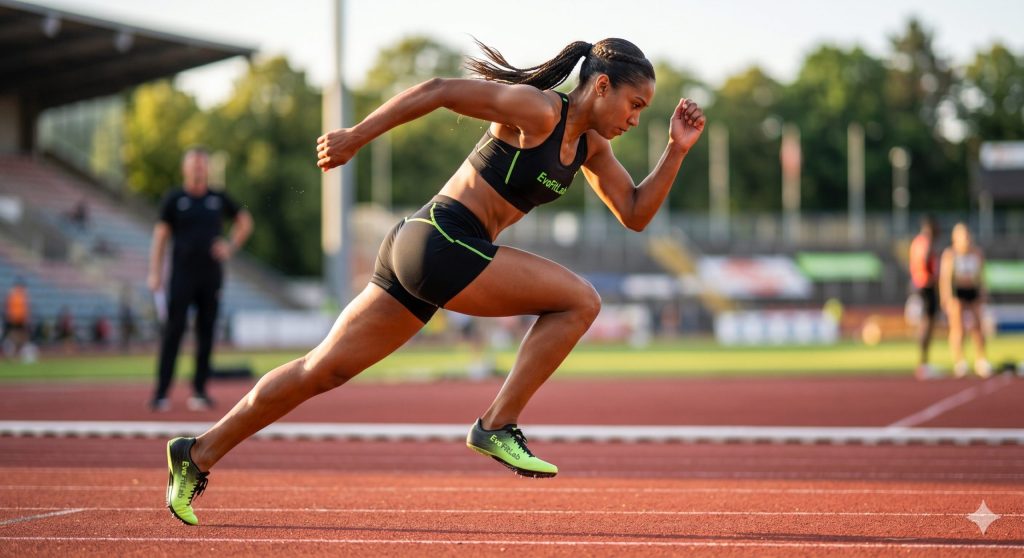 Proper front-side mechanics are crucial for speed endurance in sprinting.