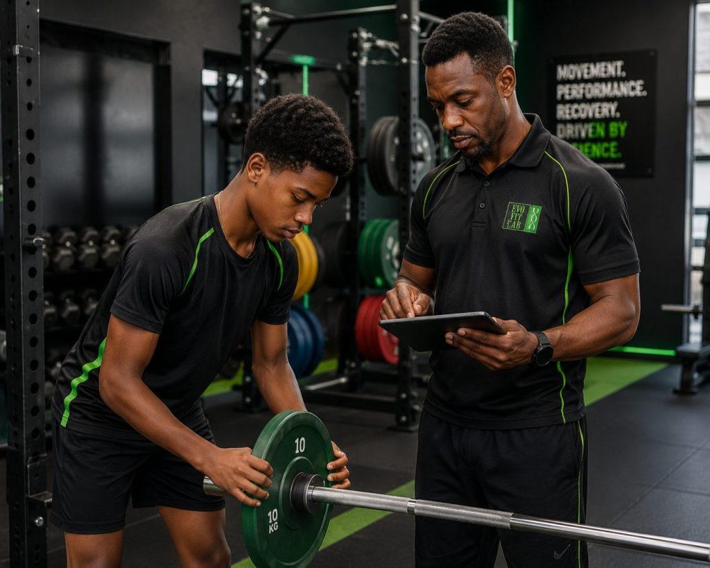 Mechanical Tension for Muscle Growth: athlete progresses load with coach tracking sets