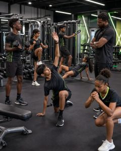 Youth Athletic Development Program: Trinidadian teen athletes training with coach