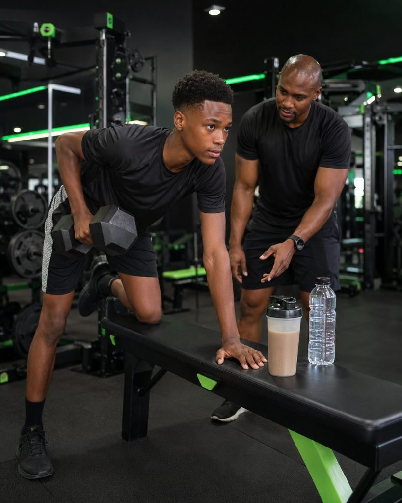 Rapid Weight Loss: strength training supported by recovery nutrition