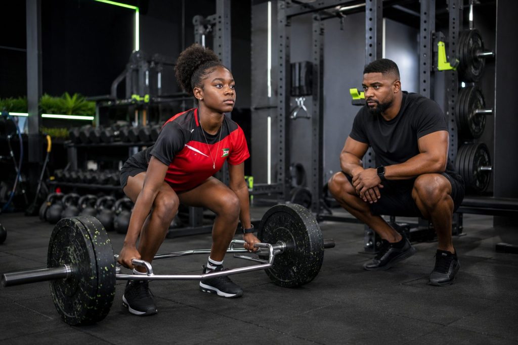 Muscle Strength and Longevity: teen athlete developing full-body strength
