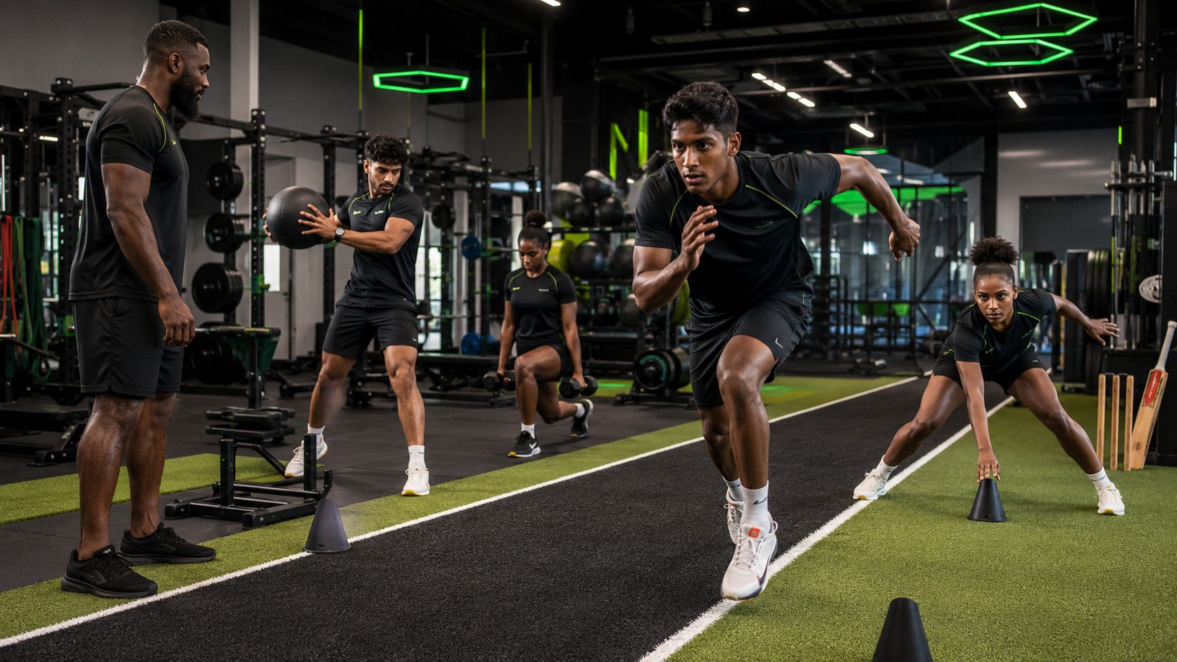 Cricket Off-Season Training Program: Trinidadian cricketers training for strength and speed