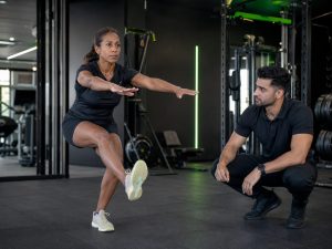 Knee Pain Assessment: Trinidadian runner completing a whole-body movement assessment